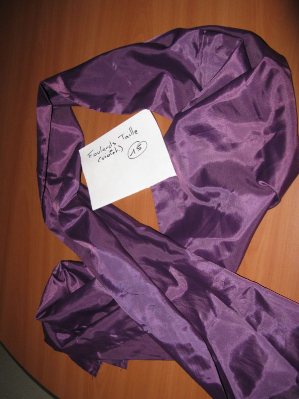 foulard taille violet